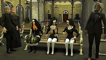 Young Catholic Nuns Seduced And Taken Advantage Of By Their Older Mentors In A 3d Animated Hentai