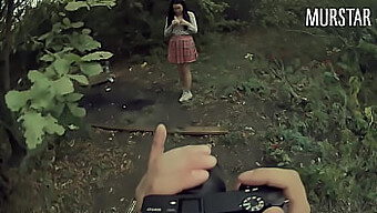 Teen Girl Gets Caught With Intimate Photos And Has Sex In The Woods