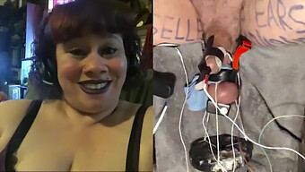 La Padrona Di Femdom Usa Il Telecomando Per Torturare Il Cazzo E Le Palle Del Suo Bambino Di Zucchero