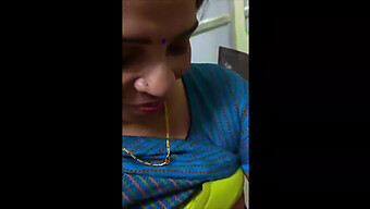 Indian Colleague Pleasures Mature Woman In The Workplace Bathroom