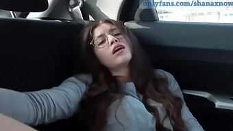 Shana X'S 18+ Video Features A Cute Brunette Pleasuring Herself In A Car