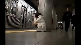 A Japanese Girl Gets Groped On A Train Without Underwear