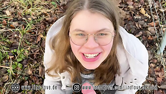 18-Year-Old German Girl'S First Outdoor Blowjob Experience