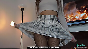 Petite Teen With Big Ass Gets Fucked By Stepbrother In Stockings