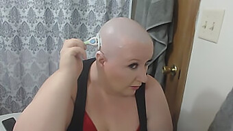 Thesweetsav, A Seductive Older Submissive, Shaves Her Head As A Form Of Submission On Camera