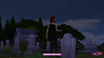 Animated Ghost Seeks One Final Sexual Encounter With Her Partner At The Graveyard